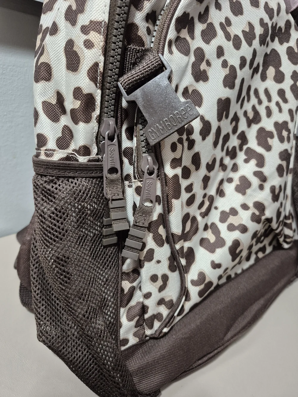 Gymboree Leopard Cat Ear Backpack Brown Cream Girls